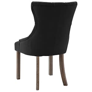 Jídelní židle 2 ks černé textil - obrázek 6