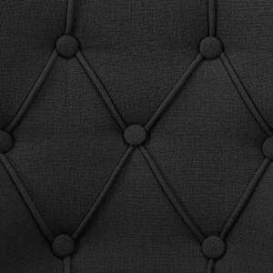 Jídelní židle 2 ks černé textil - obrázek 7