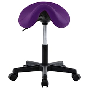 vidaXL Darbo taburetė, violetinės spalvos, dirbtinė oda