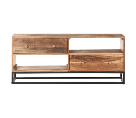 vidaXL TV-Schrank 120x30x50 cm Raues Akazienholz