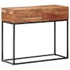 vidaXL konsoollaud 90 x 35 x 75 cm t&ouml;&ouml;tlemata akaatsiapuidust