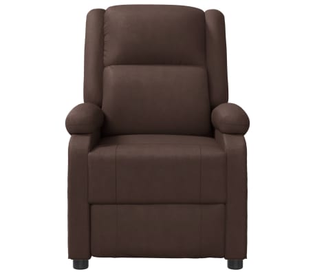vidaXL Massage Chair Brown Faux Leather