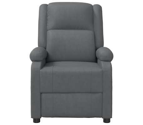 vidaXL Masažinis krėslas, antracito spalvos, dirbtinė oda