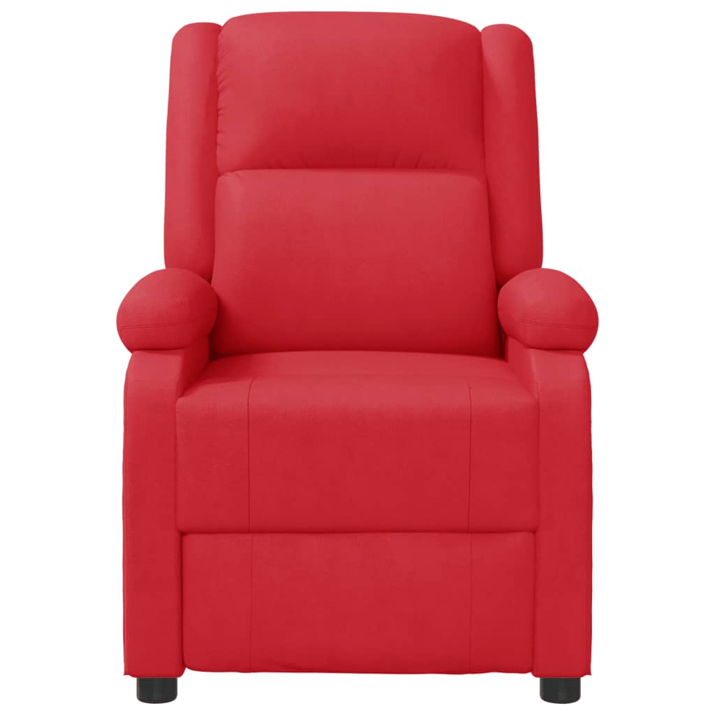 vidaXL Fauteuil de massage Rouge Similicuir