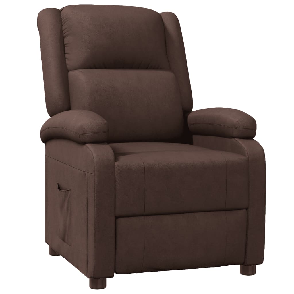 

vidaXL Recliner Brown Faux Leather