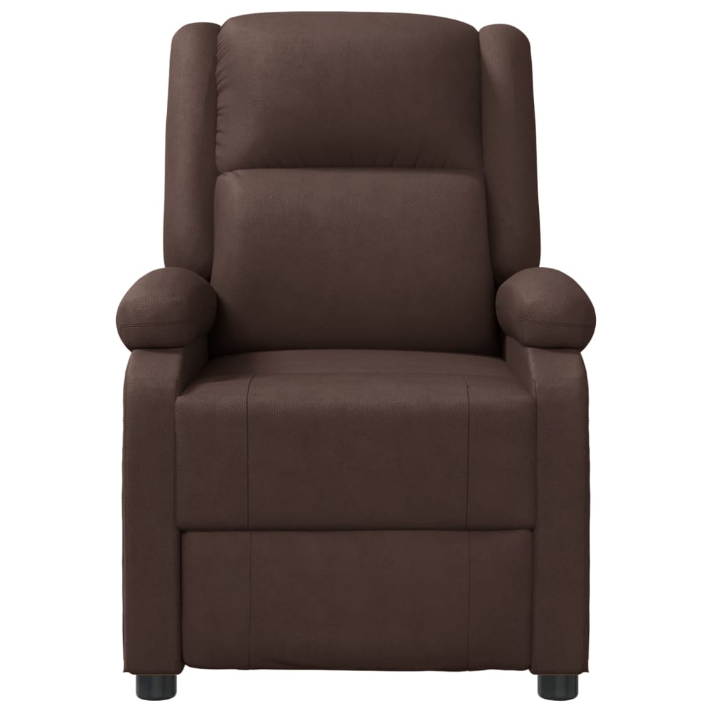 vidaXL Recliner Brown Faux Leather