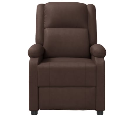 vidaXL Recliner Brown Faux Leather