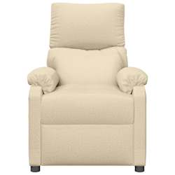 vidaXL Massagestoel stof cr&egrave;mekleurig