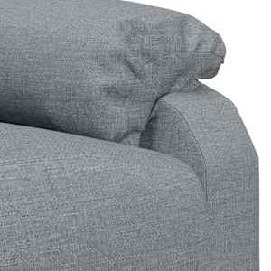 Masážní křeslo světle šedé textil - obrázek 8