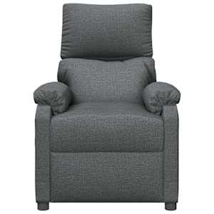 Masážní křeslo tmavě šedé textil - obrázek 3