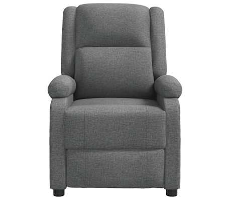 vidaXL Massage Chair Dark grey Polyester Single-seater