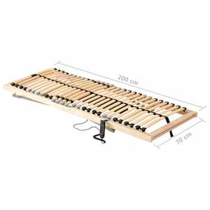 Elektrický lamelový rošt postele s 28 lamelami 7 zón 70x200 cm - obrázek 11