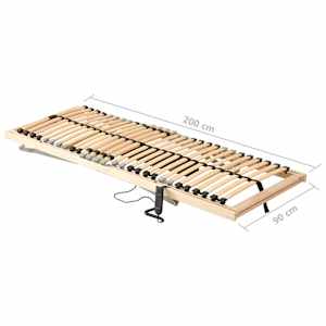 Elektrický lamelový rošt postele s 28 lamelami 7 zón 90x200 cm - obrázek 11