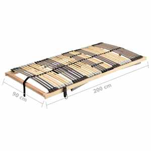 Elektrický lamelový rošt postele se 42 lamelami 7 zón 90x200 cm - obrázek 11