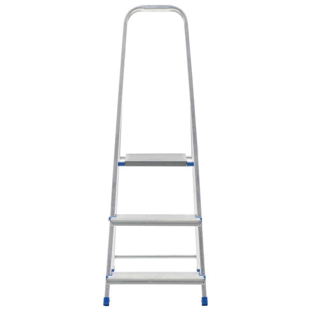 vidaXL Huishoudtrap met 3 treden 150 kg aluminium