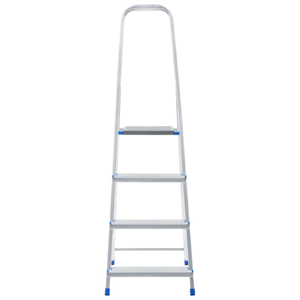 

vidaXL Huishoudtrap met 4 treden 150 kg aluminium