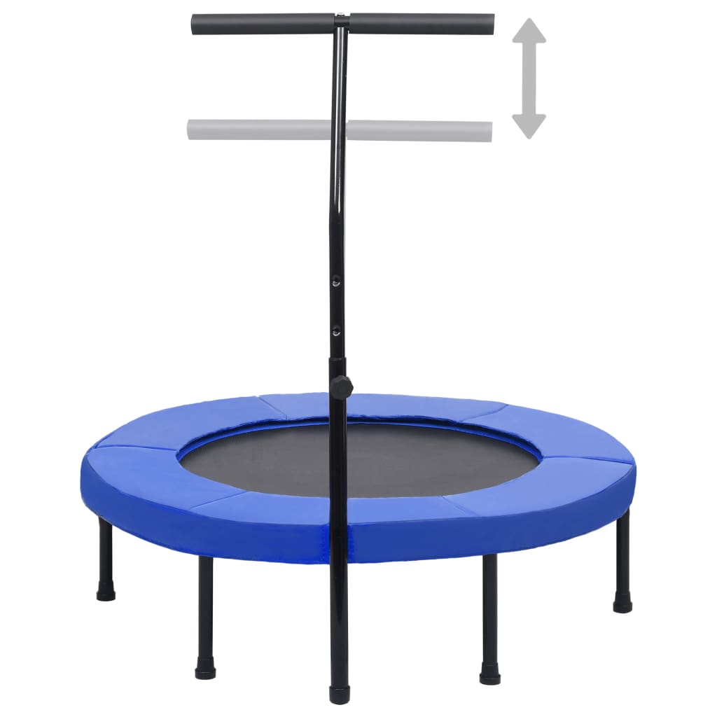 vidaXL Fitness trampoliini kahvalla ja turvatyynyllä 102 cm