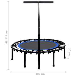 Fitness trampolína s rukojetí 102 cm - obrázek 7