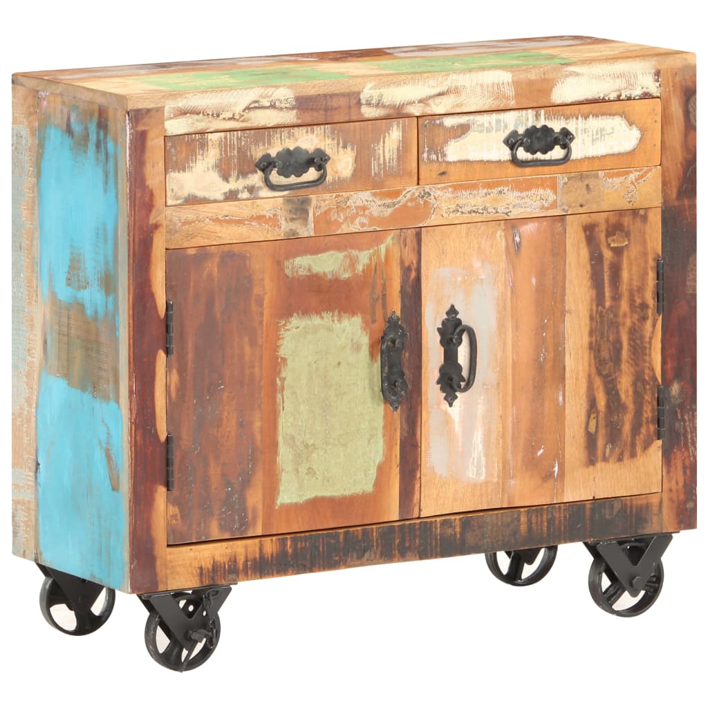 Servantă, 80 x 30 x 70 cm, lemn masiv reciclat