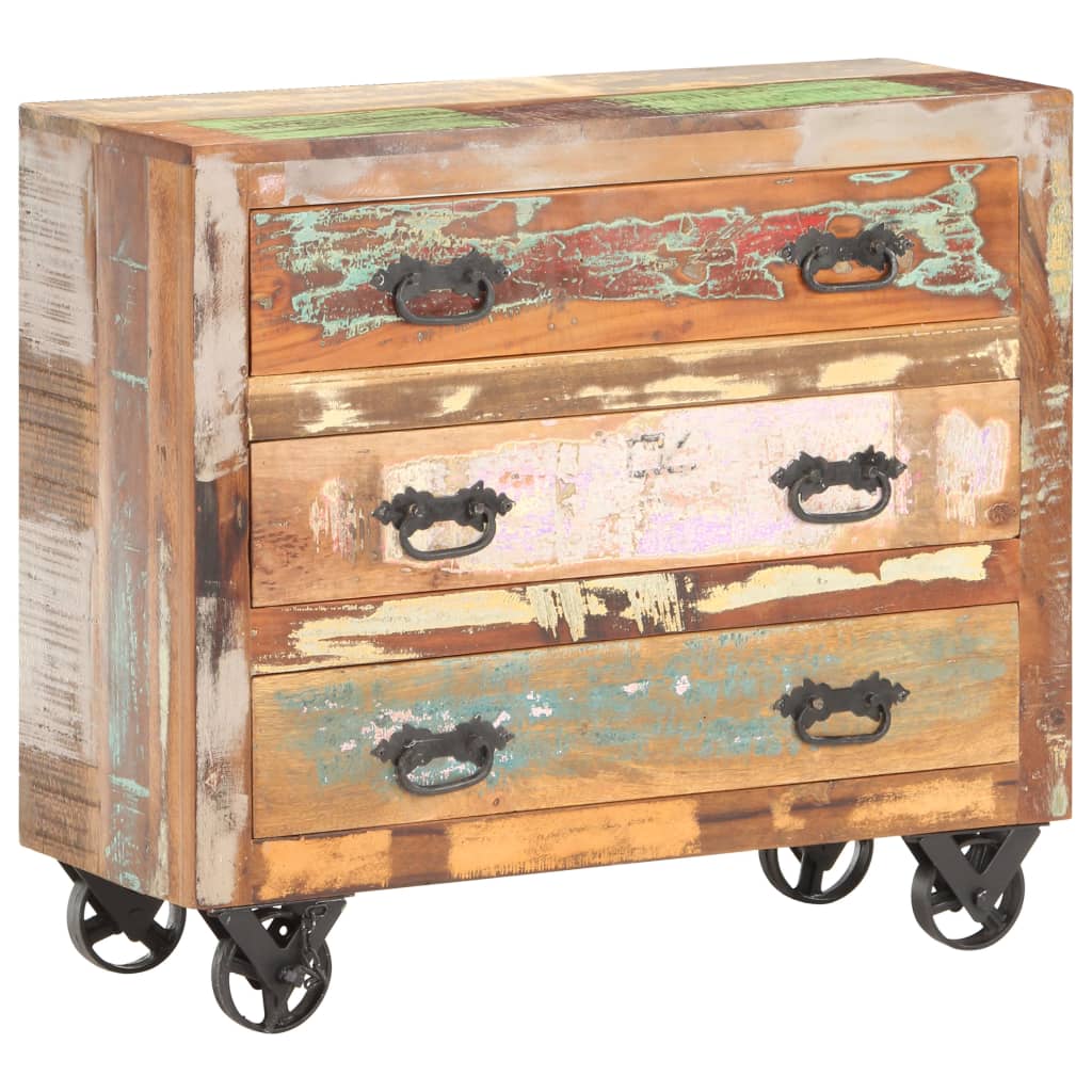 Servantă, 80 x 30 x 70 cm, lemn masiv reciclat