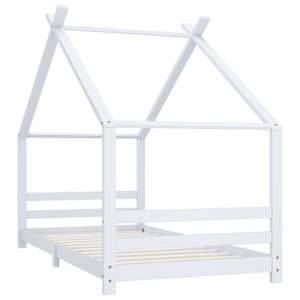 Rám dětské postele bílý masivní borové dřevo 90 x 200 cm - obrázek 2