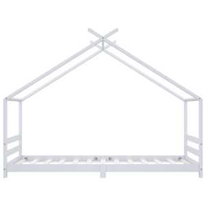 Rám dětské postele bílý masivní borové dřevo 90 x 200 cm - obrázek 4