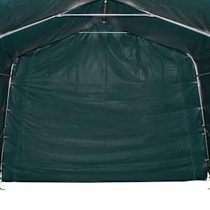 Mobilní přístřešek pro zvířata PVC 550 g/m² 3,3x3,2 m tm. zelený - obrázek 4