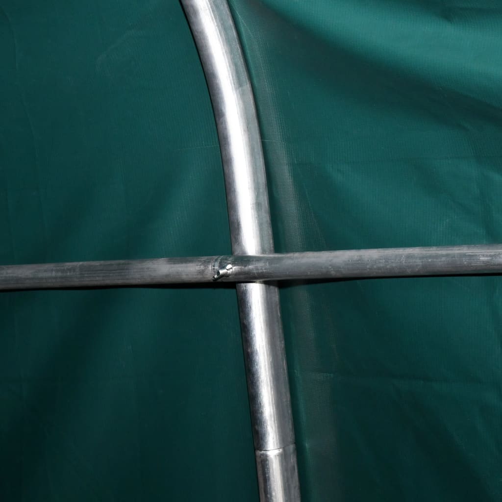 Sötétzöld elmozdítható PVC állattartó sátor 550 g/m² 3,3 x 4,8 m 
