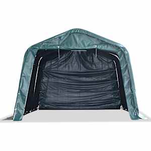 Mobilní přístřešek pro zvířata PVC 550 g/m² 3,3x4,8m tm. zelený - obrázek 2