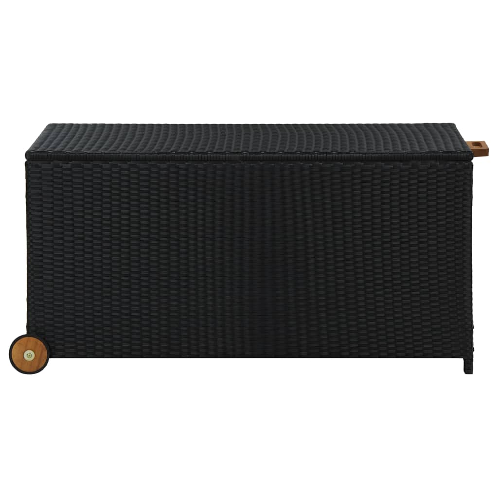 

vidaXL Tuinbox 120x65x61 cm poly rattan zwart