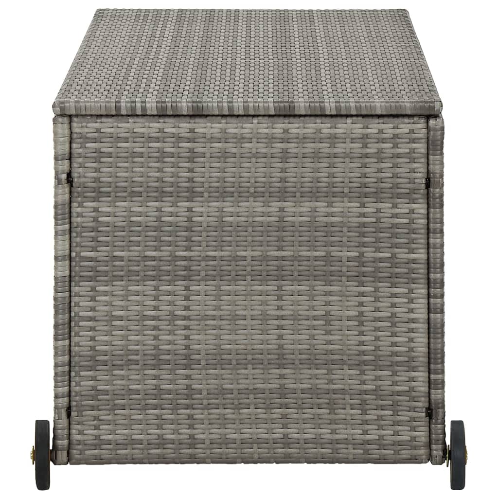 Thumbnail - vidaXL Garten-Auflagenbox Hellgrau 120x65x61 cm Poly Rattan