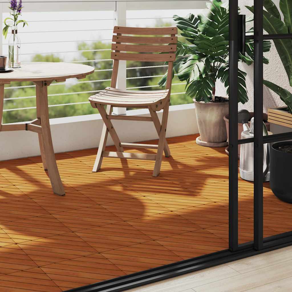 

vidaXL Terrastegels 10 st 30x30 cm massief acaciahout