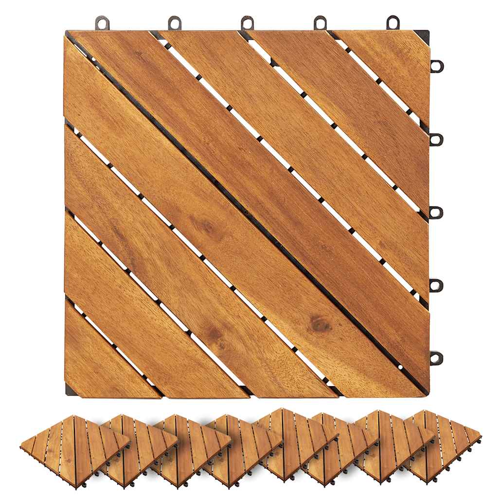 Decking Tiles 10 Pcs 30x30 Cm Solid Acacia Wood VidaXL 15 width=274