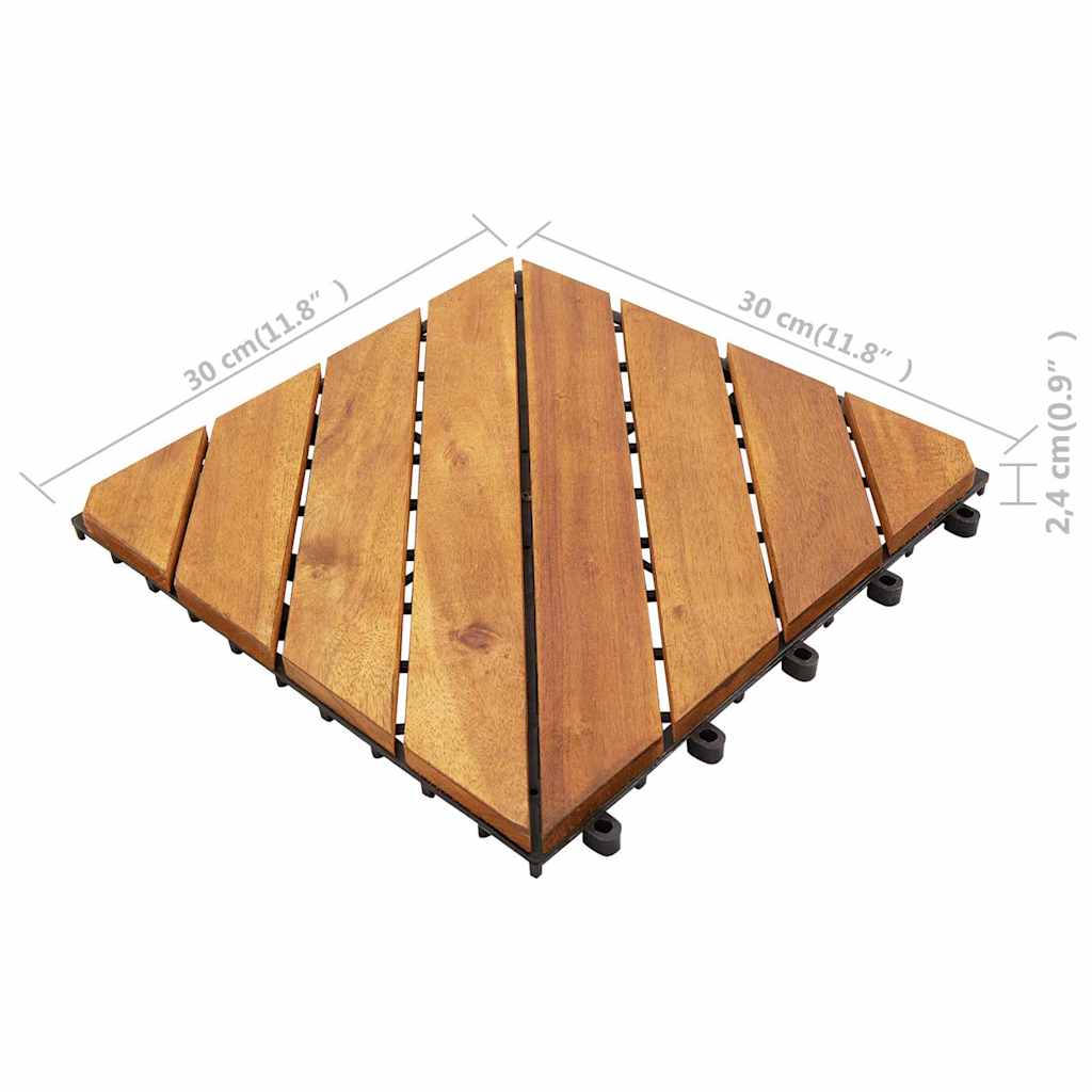 Patio Tile Deck Tile Outdoor Interlocking Flooring Tile for Decorative vidaXL - Picture 39 of 48