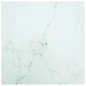 Mizna plošča bela 80x80 cm 6 mm kaljeno steklo z marmorjem