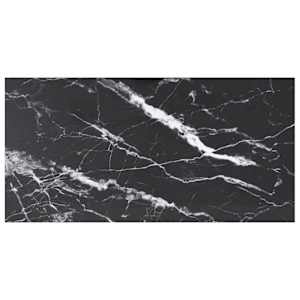 Mizna plošča črna 100x50 cm 6 mm kaljeno steklo z marmorjem