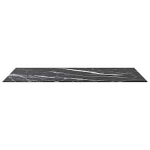Stolní deska černá 120x65 cm 8 mm tvrzené sklo mramorový design - obrázek 3