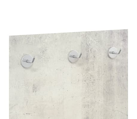 vidaXL Wandgarderobe 125x50 cm Hartglas Steinmauer-Optik