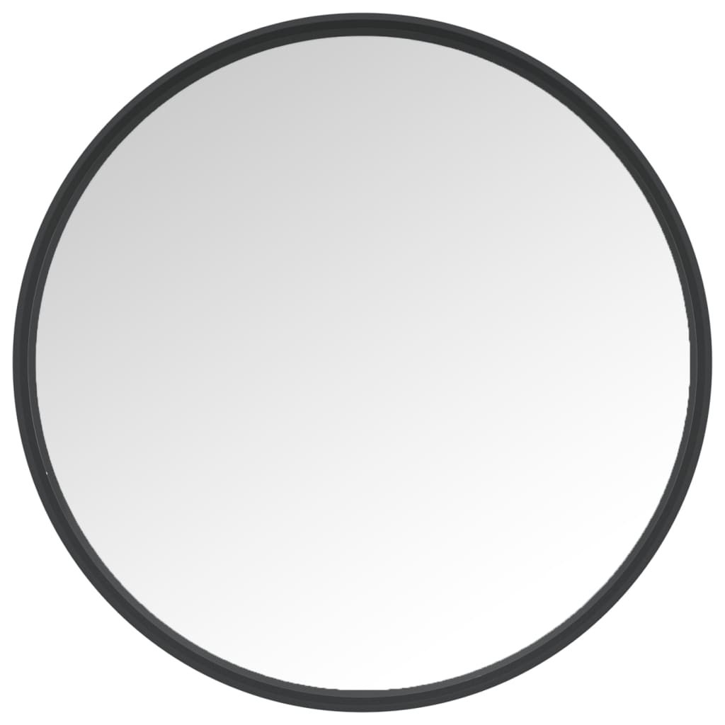  Nástenné zrkadlo čierne 30 cm