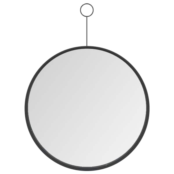 vidaXL konksuga ripp-peegel, must, 30 cm
