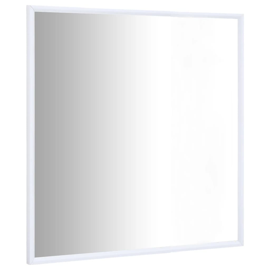 vidaXL Oglindă, alb, 60x60 cm