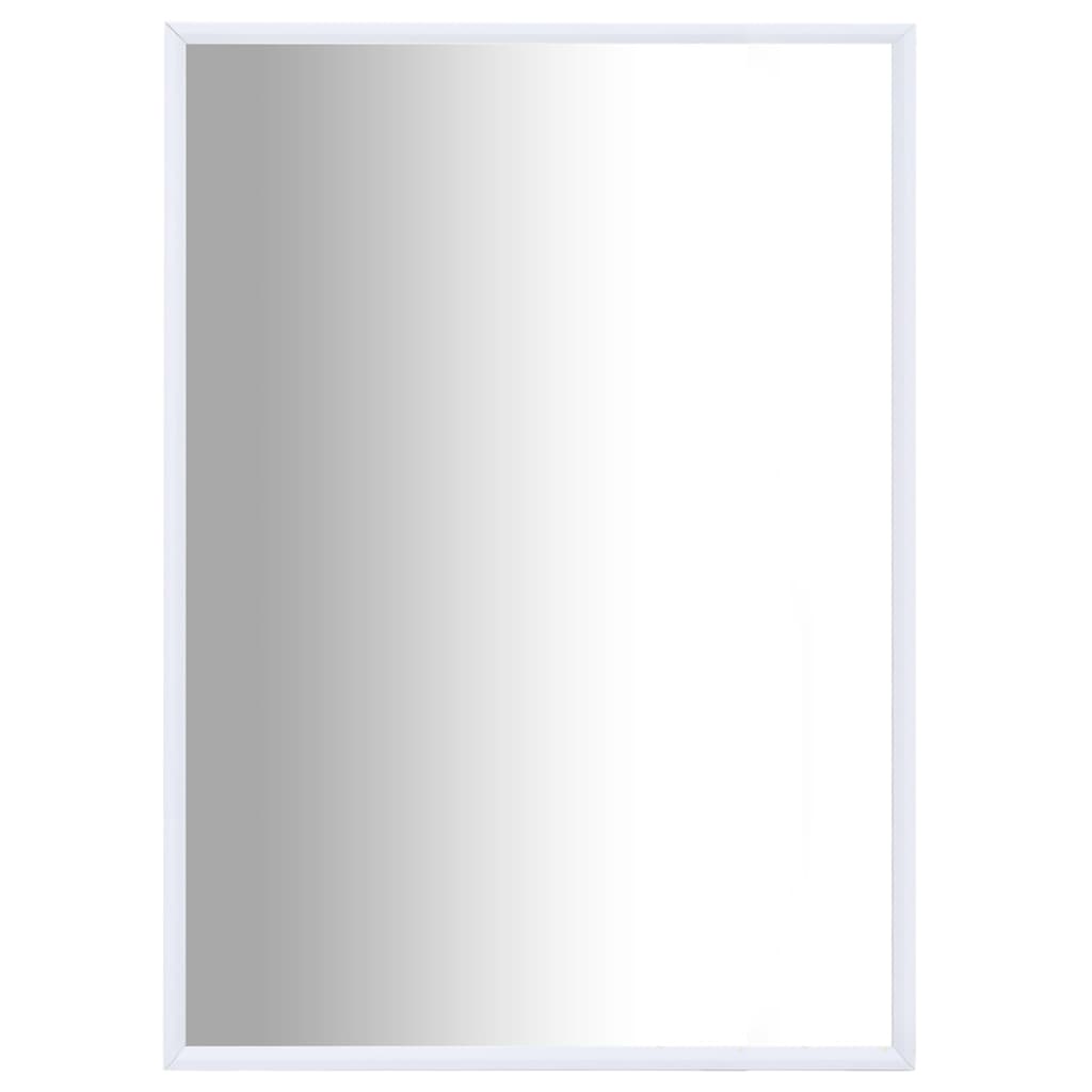 vidaXL Oglindă, alb, 70×50 cm vidaXL