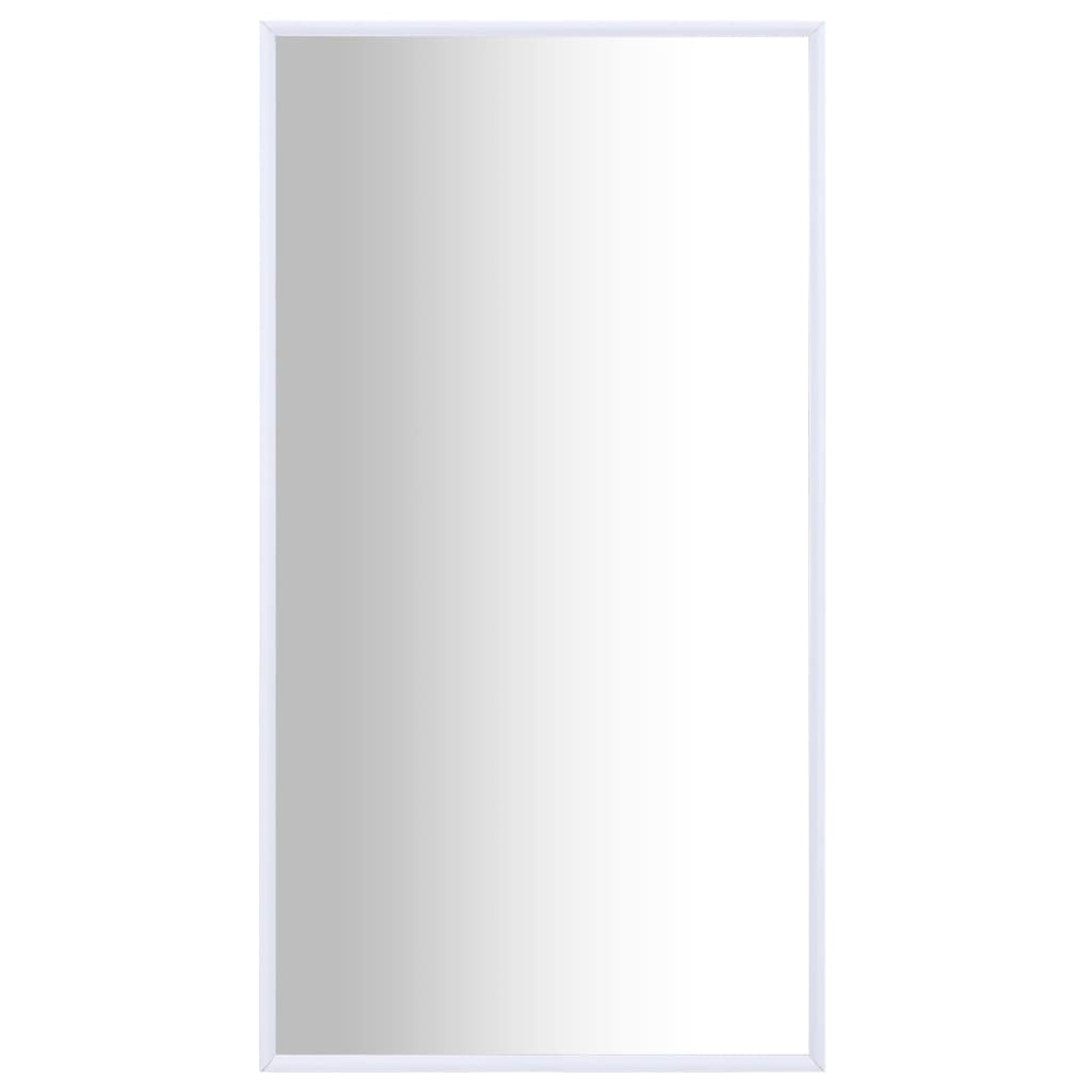 vidaXL Oglindă, alb, 100x60 cm