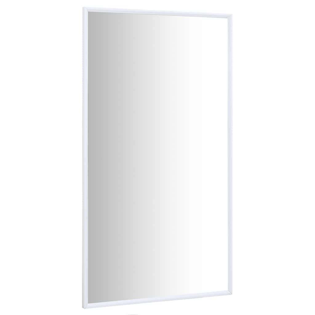 vidaXL Spiegel 100x60 cm wit afbeelding