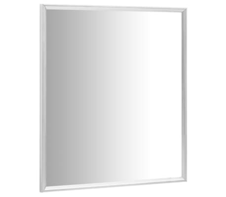 vidaXL Mirror Silver 23.6"x23.6"