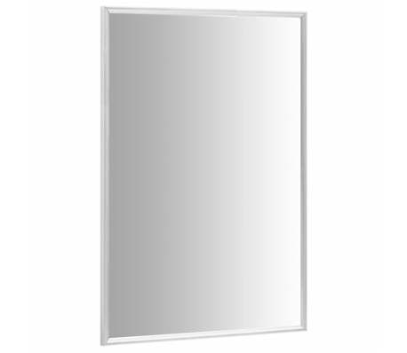 vidaXL Veidrodis, sidabrinės spalvos, 70x50cm