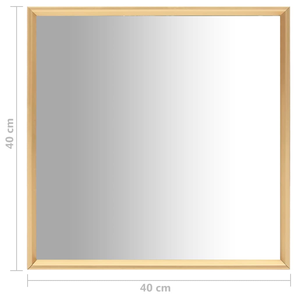 Gevlekt Alternatief Zich voorstellen Spiegel 40x40 cm goudkleurig | Cadeaumatch