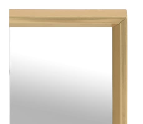 vidaXL Mirror Gold 50x50 cm