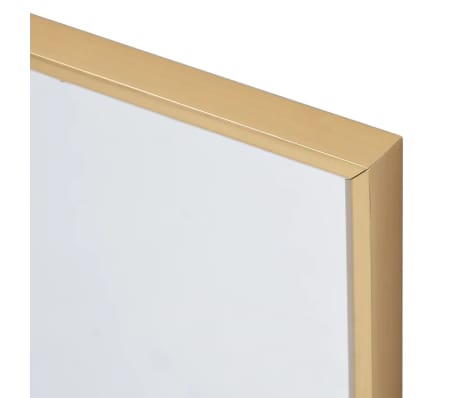 vidaXL Lustro, złote, 60x60 cm