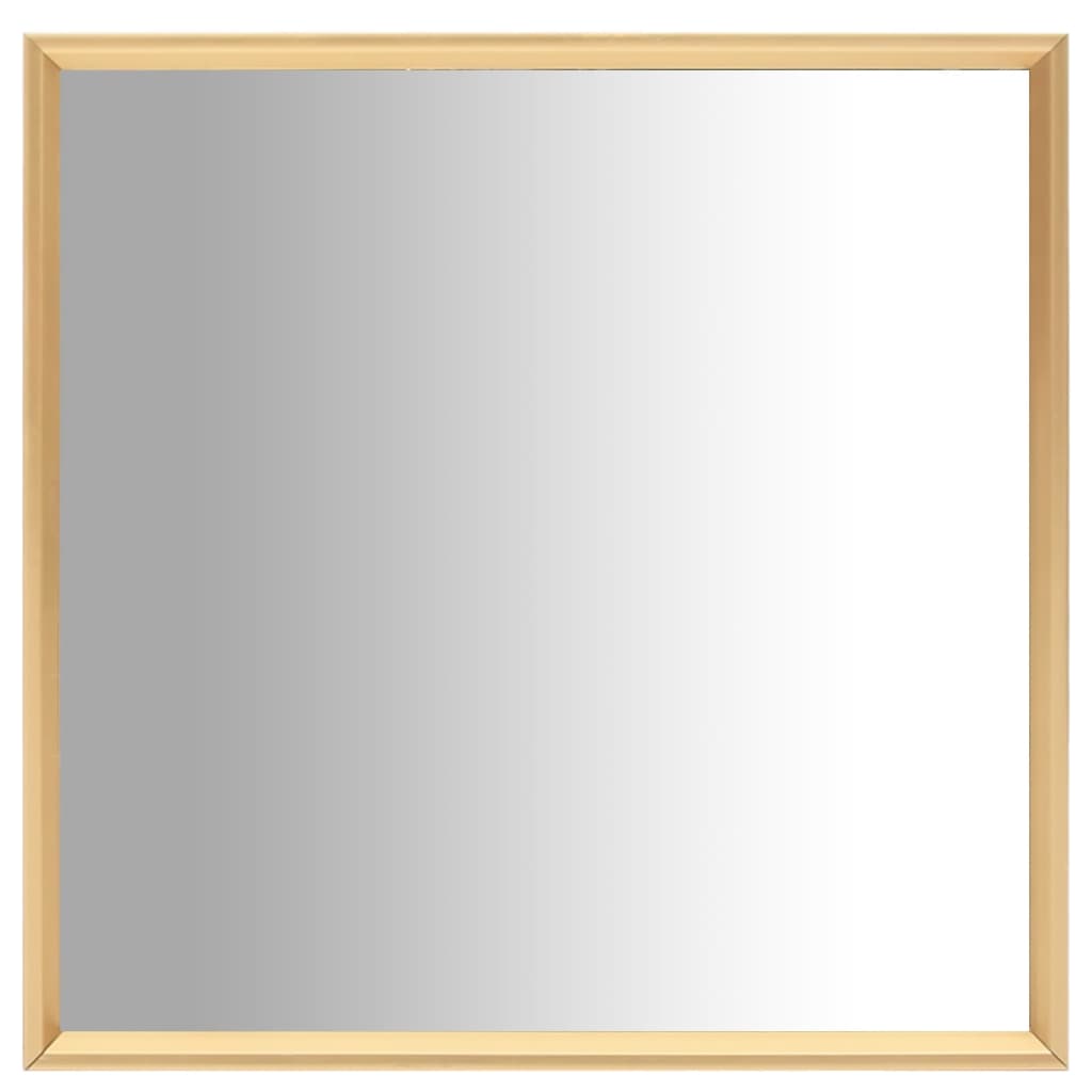 vidaXL Oglindă, auriu, 70x70 cm